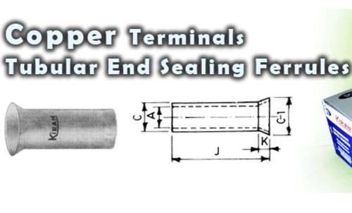 Copper Terminals Tubular End Sealing Ferrules