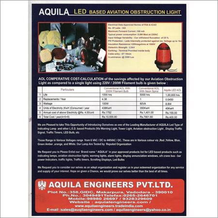 LED Based Aviation Obstruction Light