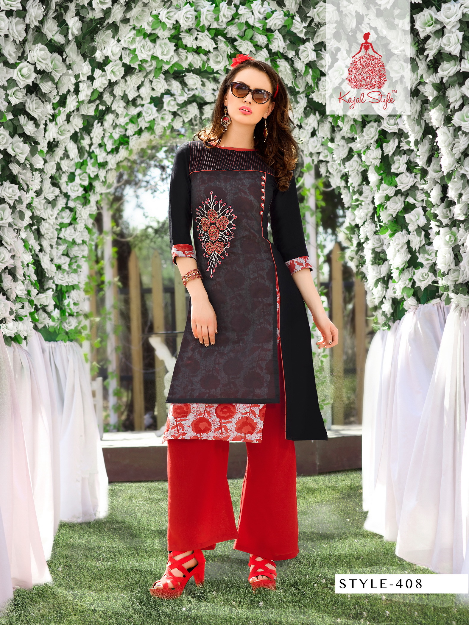 Multi Color Ladies Flavour New Designer Rayon Work Kurtis