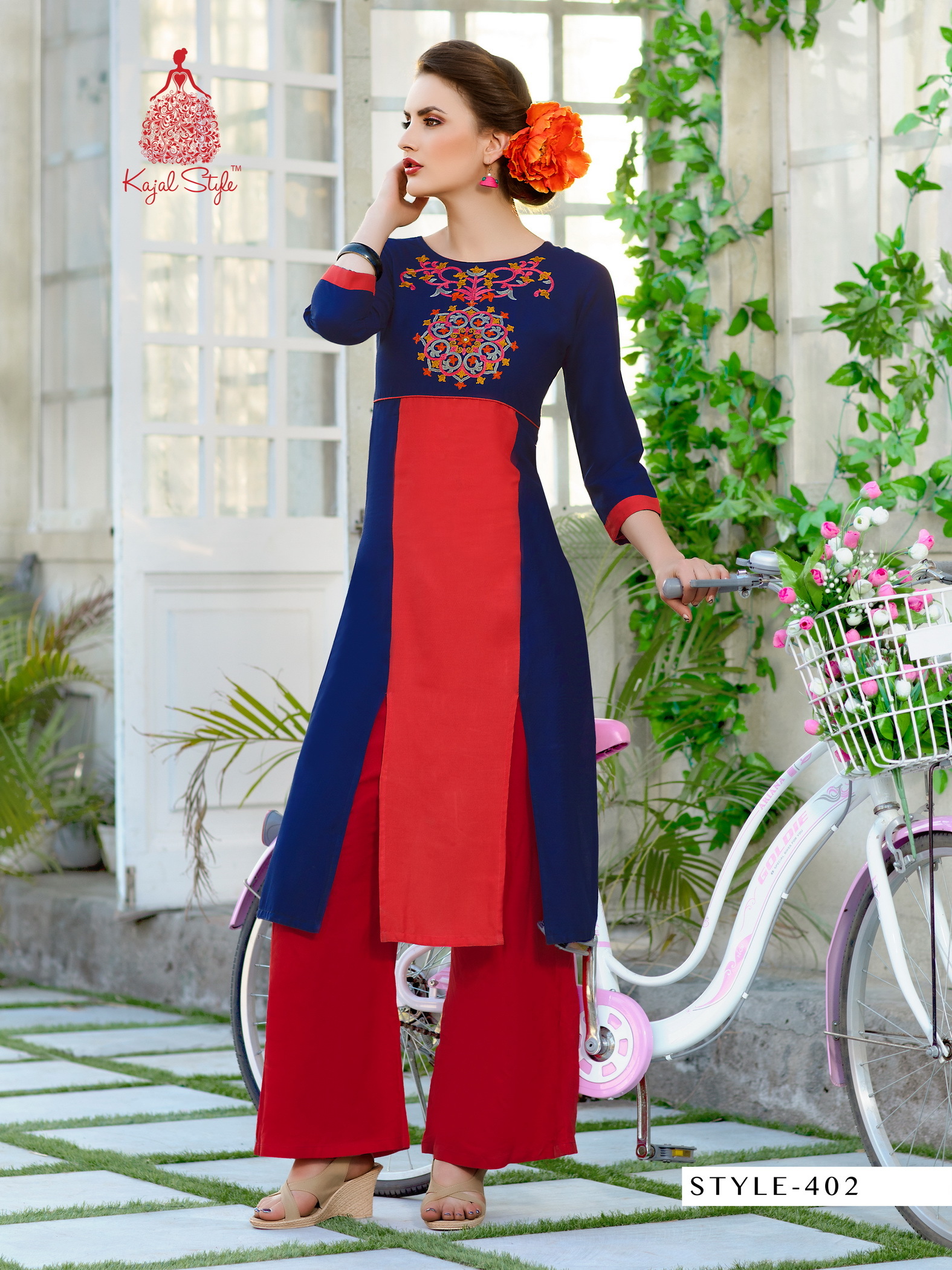 Multi Color Ladies Flavour New Designer Rayon Work Kurtis