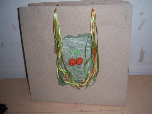 मून रॉक पेपर हस्तनिर्मित कागज़ उपहार बैग