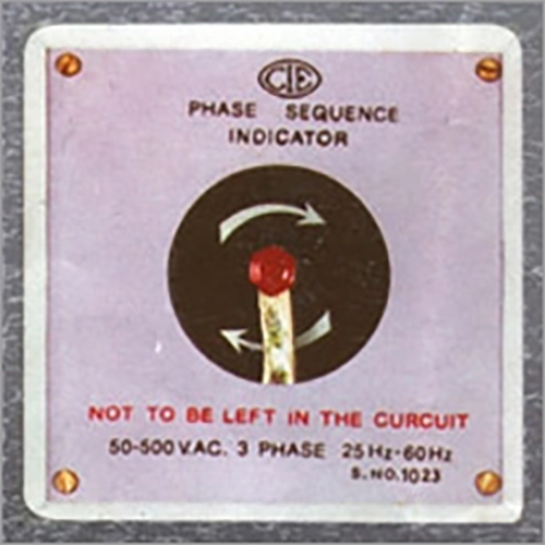 PHASE SEQUENCE INDICATOR - Disc Rotating Type | Durable Design, Accurate Readings, User-Friendly Interface