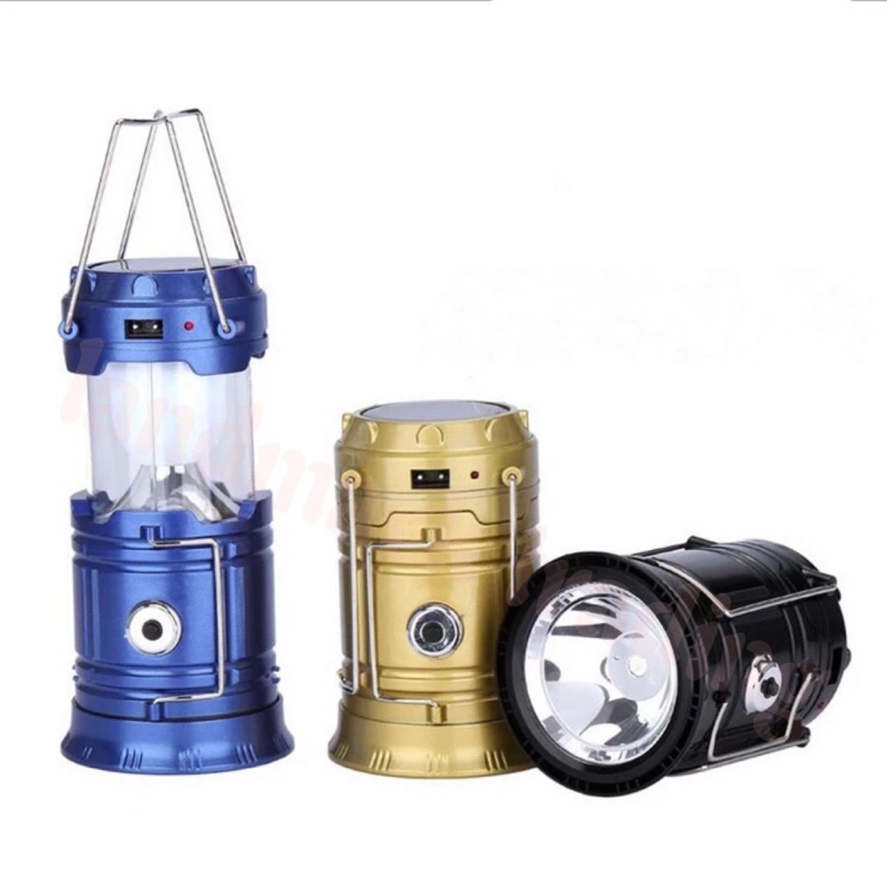 6 Led Solar Rechargeable Lantern With Torch