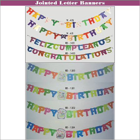 जॉइंटेड लेटर बैनर