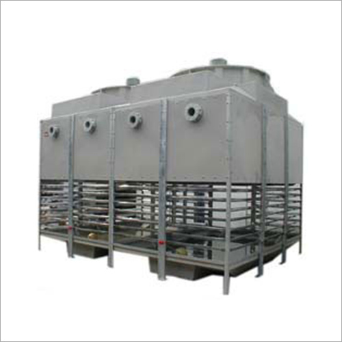 Counterflow Cooling Tower - FRP and PVC Materials, High Efficiency Cooling for Industrial Equipment, Low Pressure Drop, Vibration Minimization, Contraflow Design, Water Distribution via PVC Nozzles