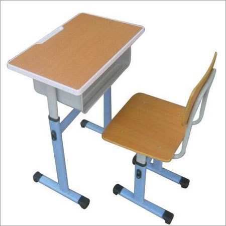 Single Seat School Benches - Color: Brown Grey