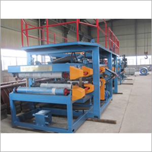 EPS Sandwich Panel Production Machine - 35000mm x 2500mm x 3000mm Dimensions, 50mm to 200mm Thickness Range, Robust Build Quality, PLC Control System, Adjustable Working Speed 5-7m/min