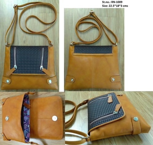 Tan/Brown Ladies Fancy Sling Bags