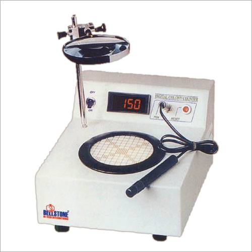 Digital Colony Counter - Standard Size, Ivory White | 40 Watt Power, 1-Year Warranty, Perfect for Rapid Microbiological Analysis