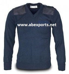 वी नेक नेवी मिलिट्री स्वेटर