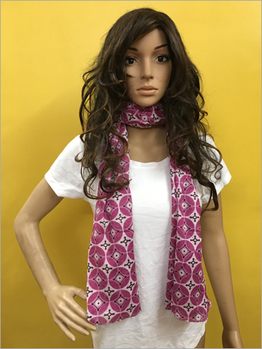 सुंदर कॉटन प्रिंटेड स्टोल