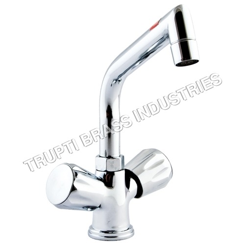 स्वान नेक के साथ स्टेनलेस स्टील कैप पिलर कॉक