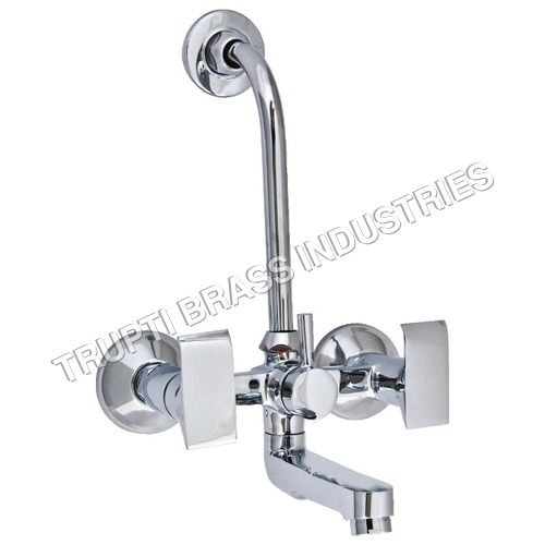 Rectangular Brass 2 In 1 Wall Mixer