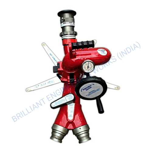 सिल्वर एंड रेड फायर फाइटिंग पोर्टेबल वाटर मॉनिटर