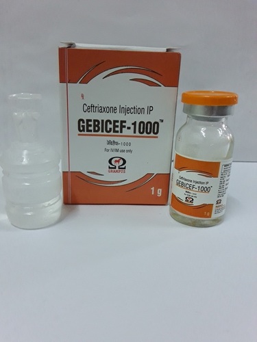 Ceftriaxone Injection - 1000 mg/10 ml | Pre Operative Prophylaxis, Quick Penetration, Hospital Use, Liquid Injectable for Adult Infection Treatment