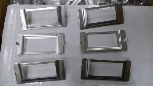 Cabinet Label Tag Frame Pull Handle Name Card Holder - CRC Mild Steel, 67mm x 30mm Dimensions, Silver Finish | Ideal for Medical, Clinical, Surgical Applications