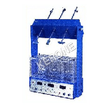 Dissolution Rate Test Apparatus - Acrylic and Stainless Steel, Dimensions 300W x 220D x 780mm H, 25 to 160 RPM Speed, 5 to 45.0°C Temperature, Digital Timer up to 99.59hrs