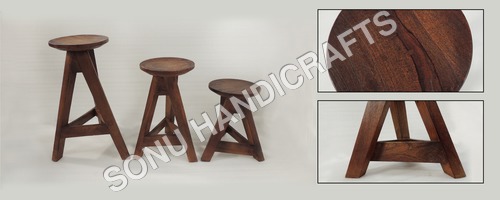 Bar Stool - Wood & Iron Material, Dimensions 40x45x40 cm | Stylish Design for Modern Interiors
