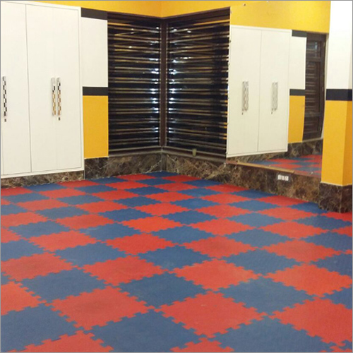 Pvc Interlocking Tile - Polyvinyl Chloride, 20x20 Inch, Mixed Color, 10-30 Mm Thickness | Easy To Clean, Unique Design, Strain Resistant