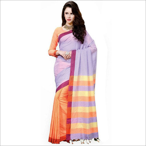 पारंपरिक कपास की साड़ी