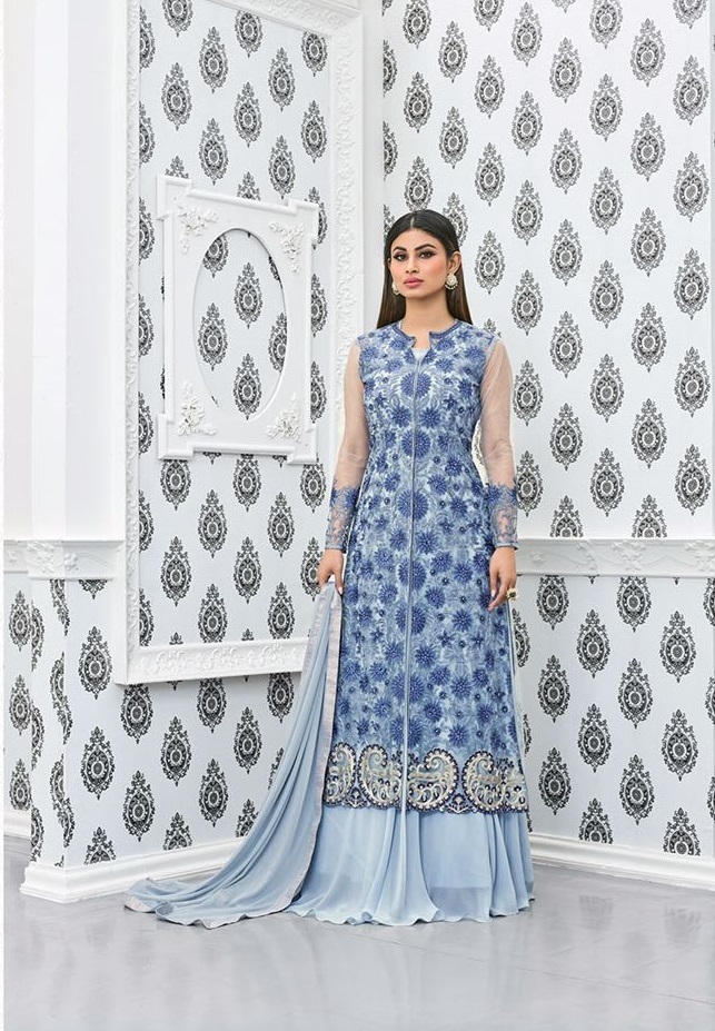 Georgette Red Stylish Anarkali Suits Online Salwar Suits