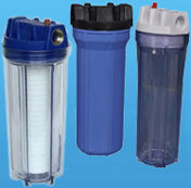 Blue / Black Transparent Filter Housing