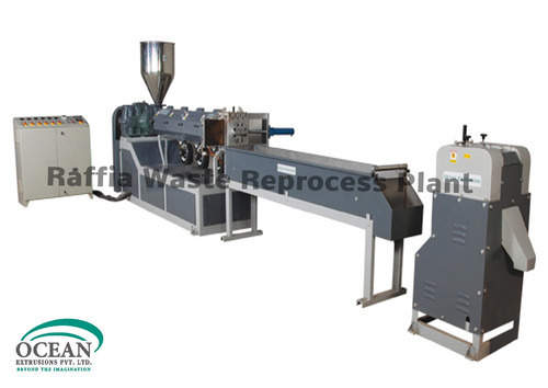 White & Blue Pp Pe Waste Plastic Recycle Machine