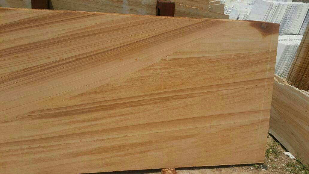 Teak Wood Sandstone Slabs