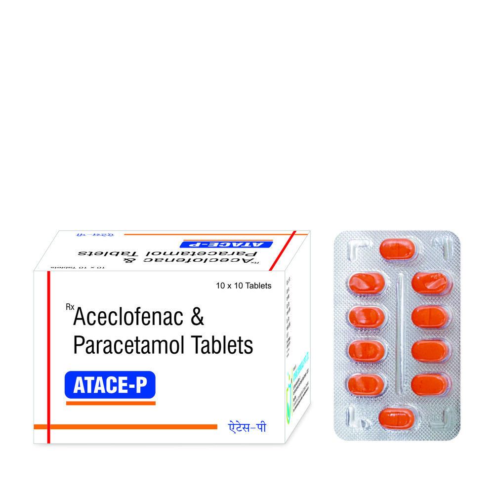एसिक्लोफेनाक पेरासिटामोल टैबलेट जनरल ड्रग्स