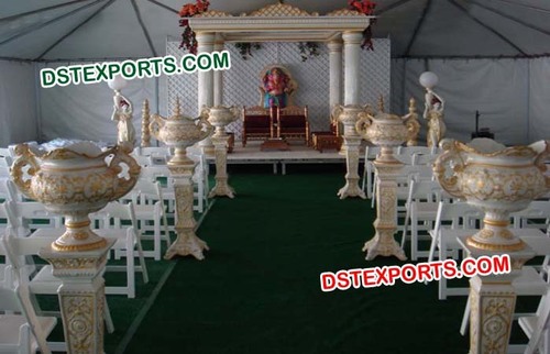 शादी के फाइबर आयलवे स्तंभ पौधों के साथ