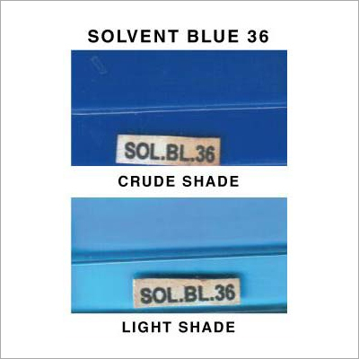 Solvent Blue 36 Dye - Grade: Industrial Grade