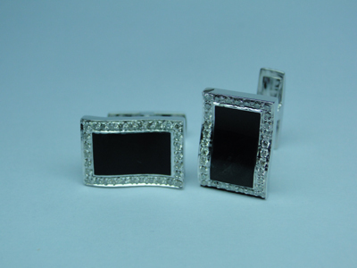 Crafted Diamond Cufflink