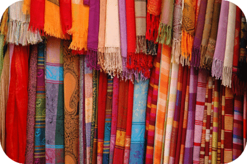 विस्कोज़ धागा रंगा हुआ कपड़ा