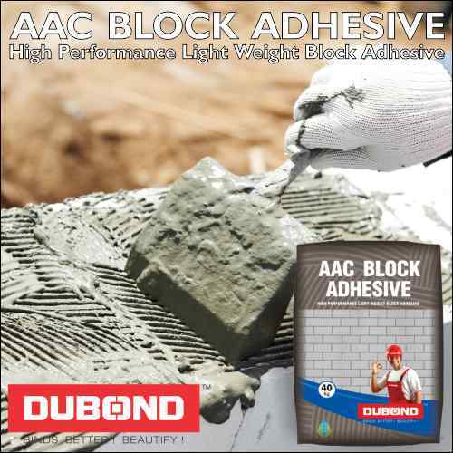 Block Bonding Adhesive - Liquid, 40 Kg | High Adhesion Strength, Pre-mixed, Eco-friendly, Thin Jointing Material, No Water Curing Required