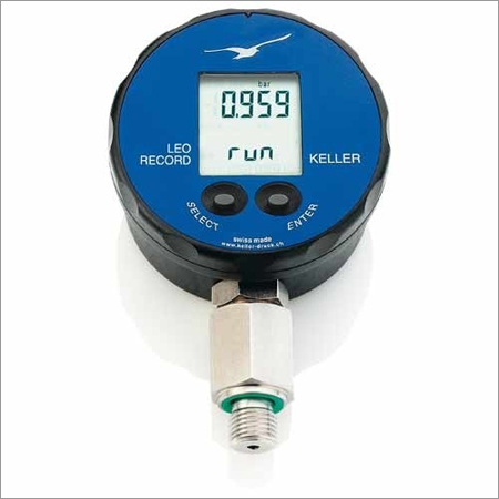Keller-LEO-Record-Ei Digital Manometer - Stainless Steel (AISI 316 L), G1/4 Inch Pressure Port, -1 to 1000 Bar Pressure Range | Long-Term Pressure and Temperature Recording, 0.1% FS Accuracy