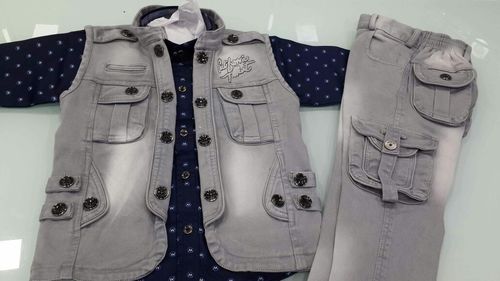Jacket Suit - Cotton Denim for Boys Ages 1-12 | Washable, Breathable, Classic Winter Style