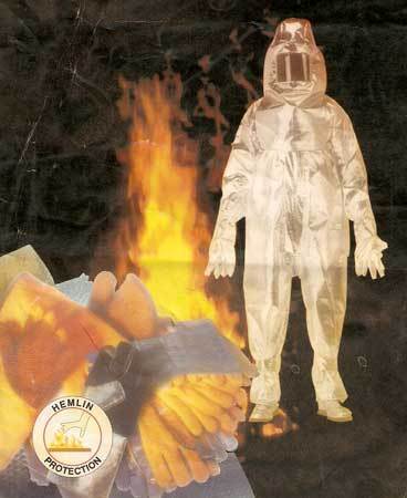 Fire Safety Suit - Aluminized Fabric, Waterproof | Unisex Design, Durable and Flawless Protection from Extreme Heat