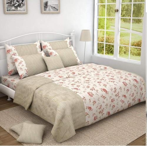 Printed White Bed Sheet