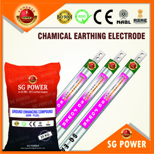 Chemical Earthing Electrode - Pure Copper, 40MM Diameter, Available in 2000MM & 3000MM Lengths, Low Maintenance, High Conductivity, Corrosion Resistant