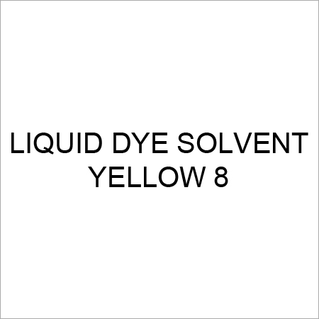 Liquid Dye Solvent Yellow 8 - Ph Level: Neutral