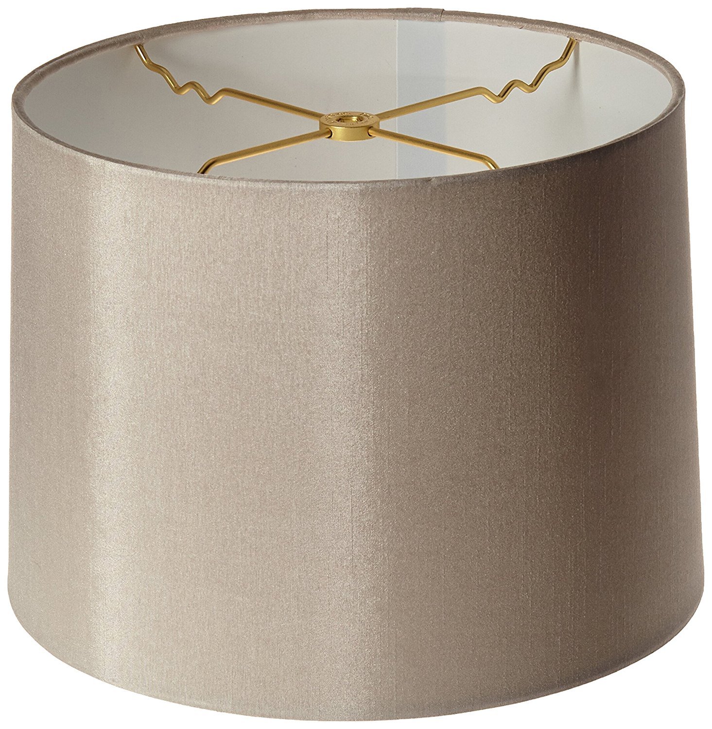 White Tepared Drum Lamp Shade