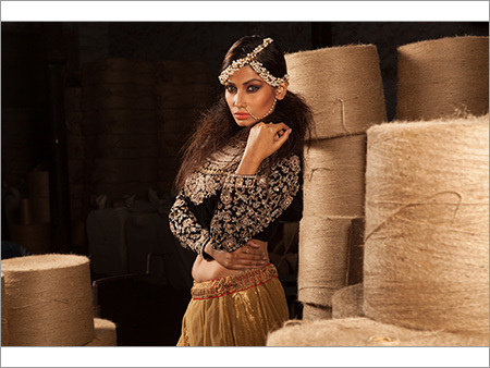 Embroidered Lehenga Decoration Material: Lace