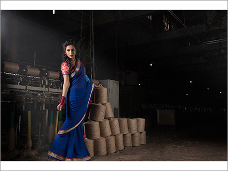 Embroidered Saree - Cotton Silk Fabric, Resam Embroidery Design | Laced Closure, Perfect For All Seasons