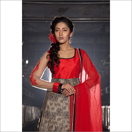 Unstitched Suit - Cotton, Embroidered Sleeveless Design | Anti-wrinkle, Waterproof, Non-toxic, Washable, Perfect For Rainy And Spring Seasons