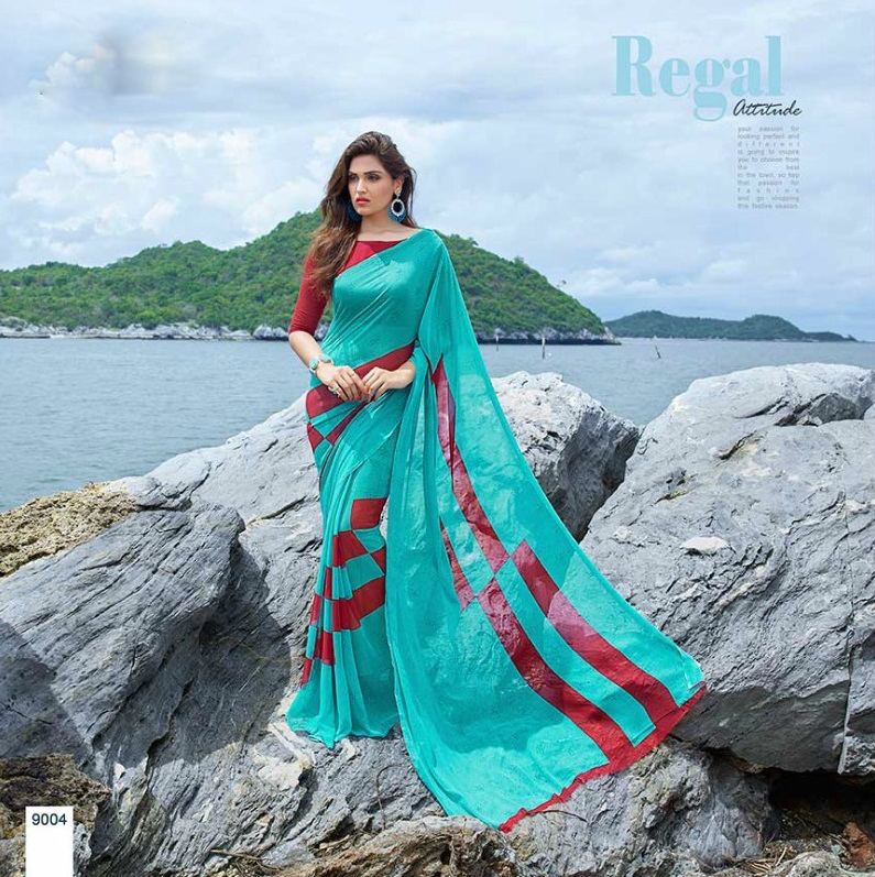 Georgette Sarees - Georgette Fabric, Customized Up To 42" Size, Unstitched Dupion Blouse, Printed Design | Elegant Traditional Wear For Every Occasion