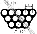 Staggered Round Holes Perforated Sheet