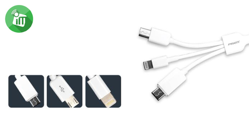 Hoteon 3-इन-1 डेटा केबल C प्रकार के साथ