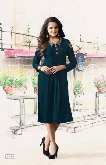 Multicolour Latest Tunic Indian Kurtis