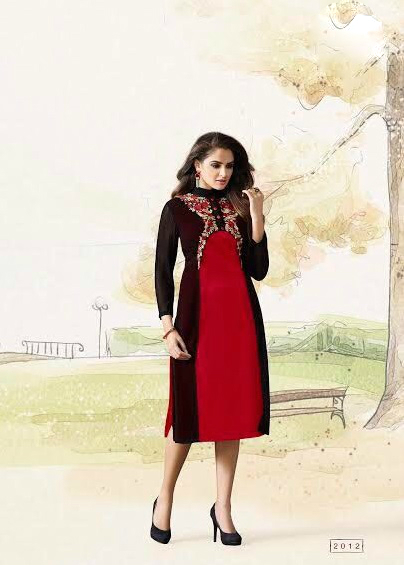 Multicolour Latest Tunic Indian Kurtis