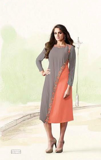 Multicolour Latest Tunic Indian Kurtis